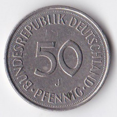 50 пфеннигов 1989 Германия - 50 pfennig 1989 Germany, J