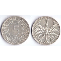 5 mark 1971 J BUNDESREPUBLIK DEUTSCHLAND - 5 марок 1971 J Германия ФРГ