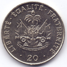 20 сантимов 1991 Гаити - 20 centimes 1991 Haiti, из оборота, из оборота