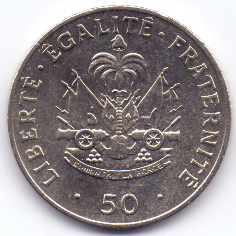 50 сантимов 1991 Гаити - 50 centimes 1991 Haiti