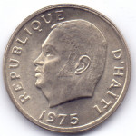 5 сантимов 1975 Гаити - 5 centimes 1975 Haiti