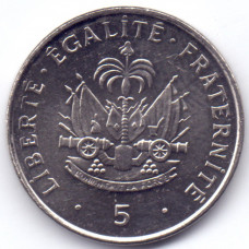 5 сантимов 1997 Гаити - 5 centimes 1997 Haiti, из оборота