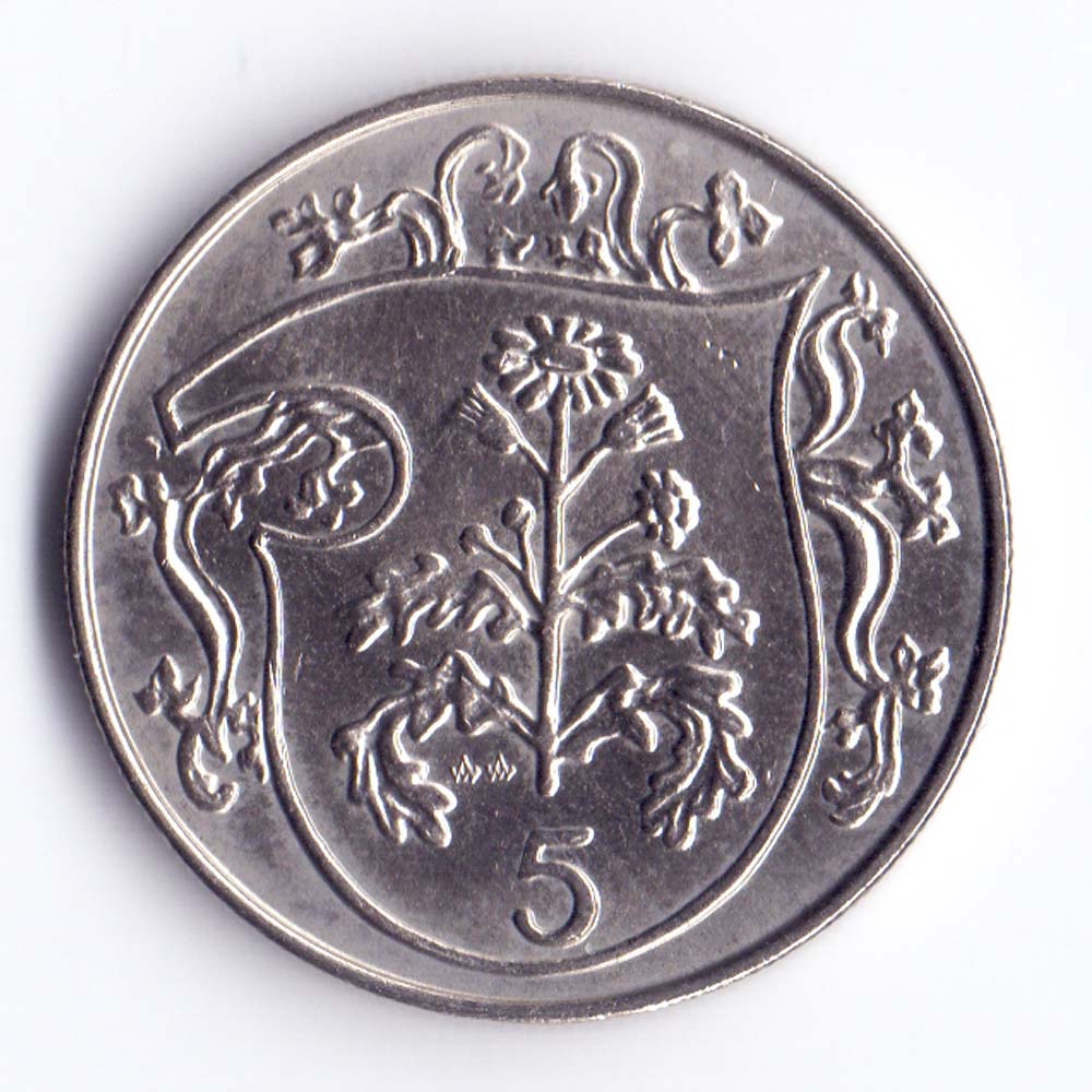 5 пенсов 1984 Остров Мэн - 5 pence 1984 Isle of Man