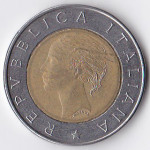 500 лир 1993 Италия - 500 lire 1993 Italy