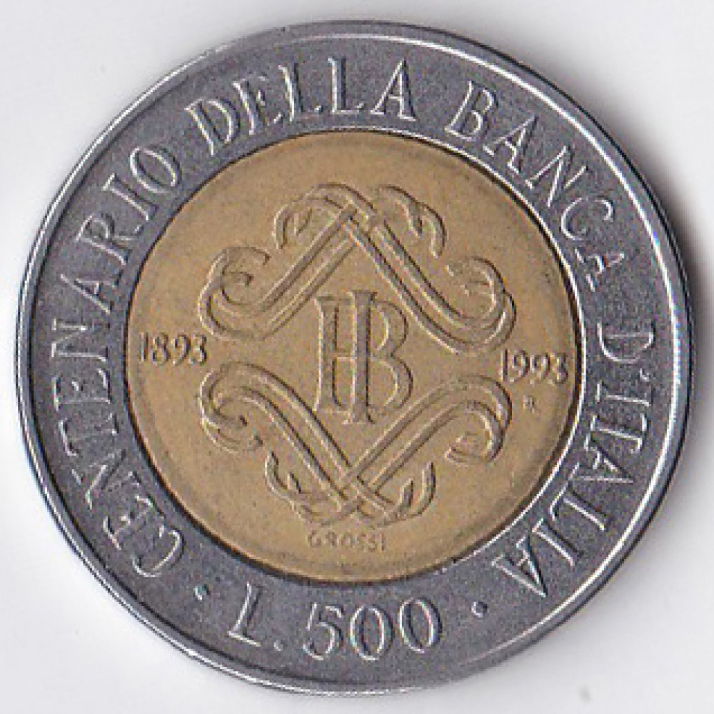500 лир 1993 Италия - 500 lire 1993 Italy