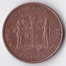 25 центов 1996 Ямайка - 25 cents 1996 Jamaica