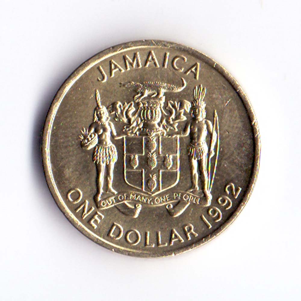 1 доллар 1992 Ямайка - 1 dollar 1992 Jamaica