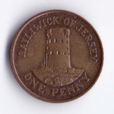 1 пенни 1984 Джерси - 1 penny 1984 Bailiwick of Jersey