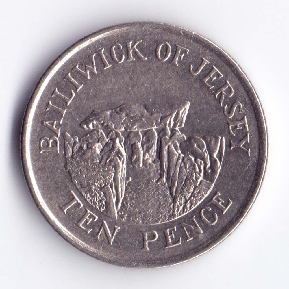 10 пенсов 1992 Джерси - 10 pence 1992 Bailiwick of Jersey