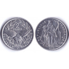 2 Francs 2003 Nouvelle Caledonie - 2 Франка 2003 Новая Каледония