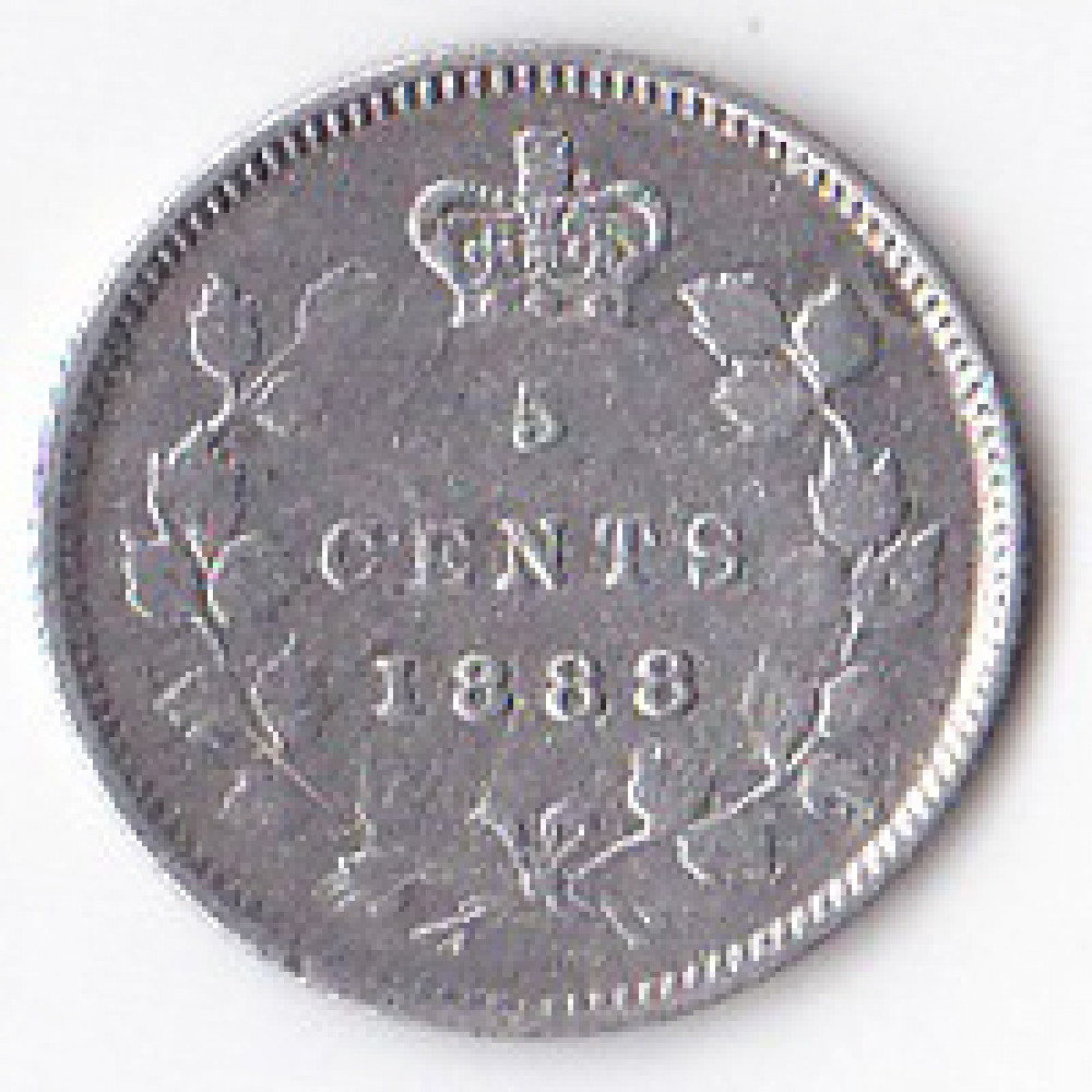 5 центов 1888 Канада - 5 cents 1888 Canada