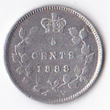5 центов 1888 Канада - 5 cents 1888 Canada