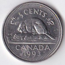 5 центов 1993 Канада - 5 cents 1993 Canada