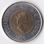 2 доллара 1996 Канада - 2 dollars 1996 Canada
