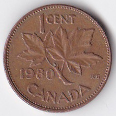 1 цент 1980 Канада - 1 cent 1980 Canada