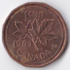 1 цент 1983 Канада - 1 cent 1983 Canada