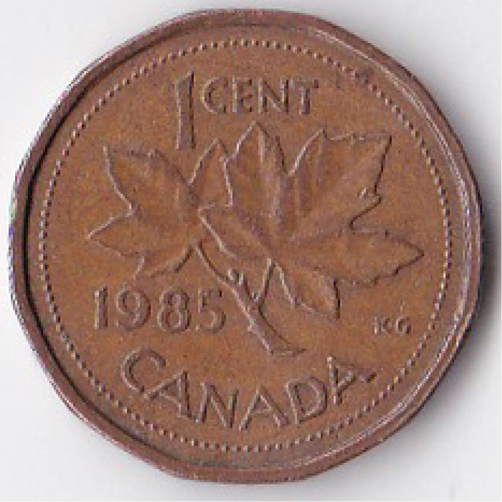 1 цент 1985 Канада - 1 cent 1985 Canada