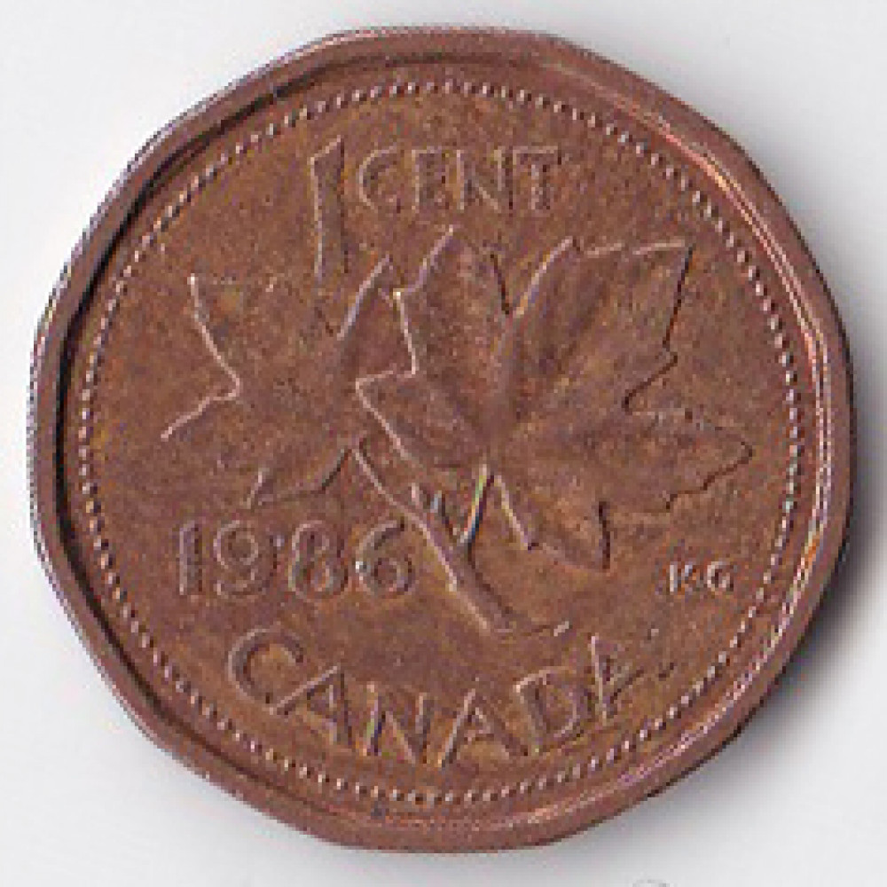 1 цент 1986 Канада - 1 cent 1986 Canada