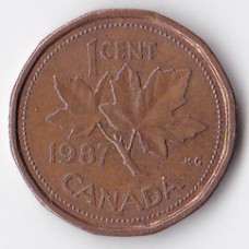 1 цент 1987 Канада - 1 cent 1987 Canada
