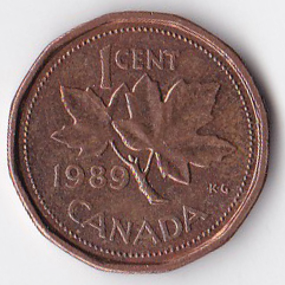 1 цент 1989 Канада - 1 cent 1989 Canada