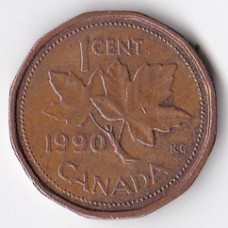 1 цент 1990 Канада - 1 cent 1990 Canada