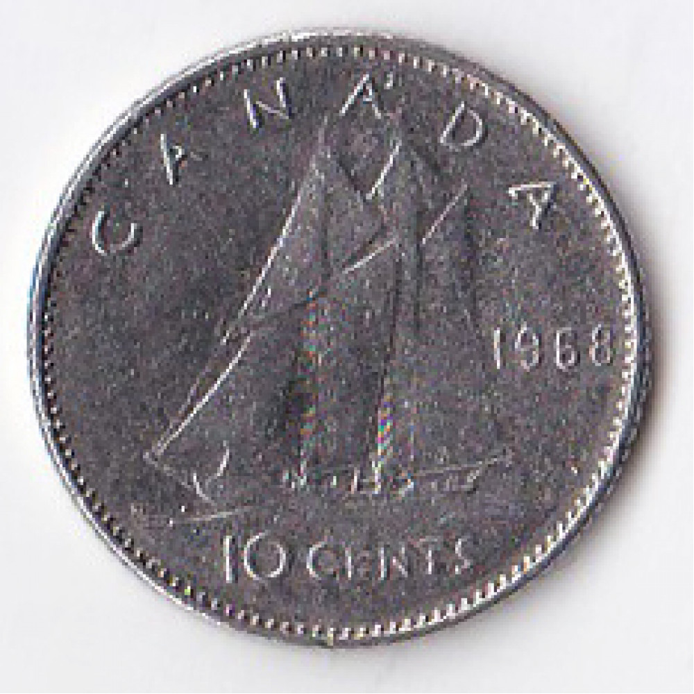 10 центов 1968 Канада - 10 cents 1968 Canada