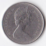 10 центов 1973 Канада - 10 cents 1973 Canada, из оборота