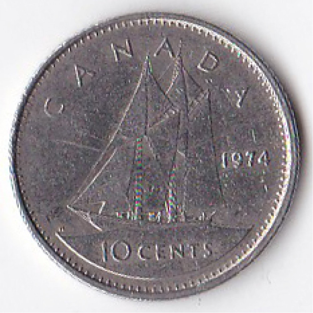 10 центов 1974 Канада - 10 cents 1974 Canada