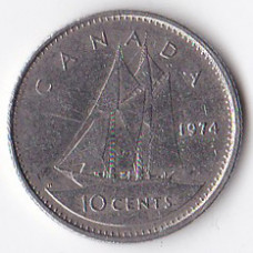 10 центов 1974 Канада - 10 cents 1974 Canada
