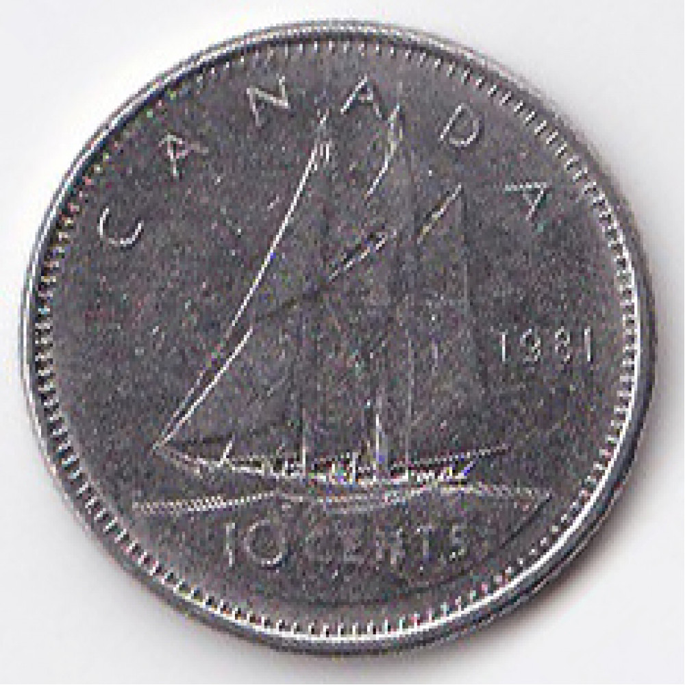 10 центов 1981 Канада - 10 cents 1981 Canada