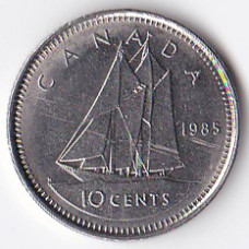 10 центов 1985 Канада - 10 cents 1985 Canada