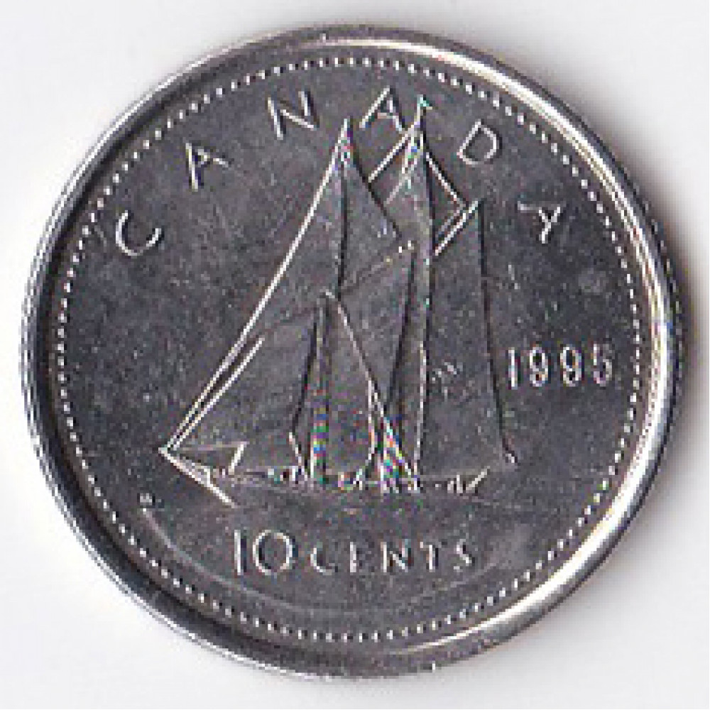 10 центов 1995 Канада - 10 cents 1995 Canada