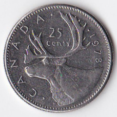 25 центов (квотер) 1978 Канада - 25 cents (quarter) 1978 Canada