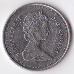 25 центов (квотер) 1987 Канада - 25 cents (quarter) 1987 Canada