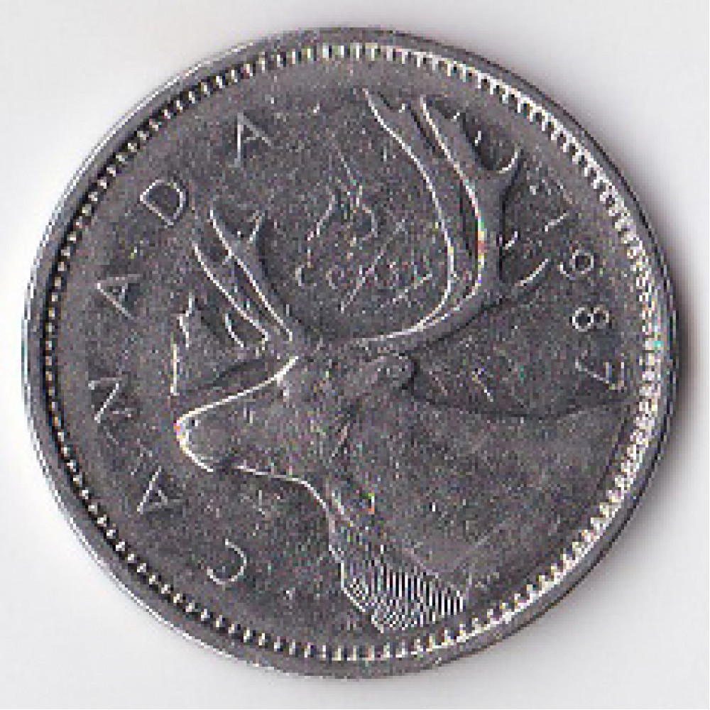 25 центов (квотер) 1987 Канада - 25 cents (quarter) 1987 Canada