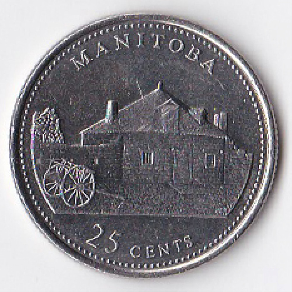 25 центов (квотер) 1992 Канада - 25 cents (quarter) 1992 Canada