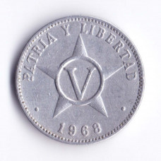 5 сентаво 1968 Куба - 5 centavos 1968 Cuba