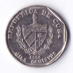10 сентаво 2000 Куба - 10 centavos 2000 Cuba