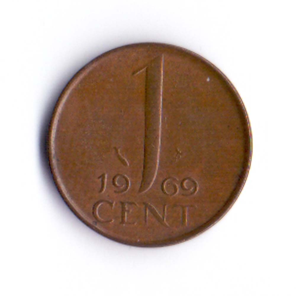 1 цент 1969 Нидерланды - 1 cent 1969 Netherlands