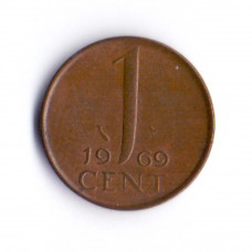 1 цент 1969 Нидерланды - 1 cent 1969 Netherlands