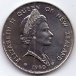 1 доллар 1980 Новая Зеландия - 1 dollar 1980 New Zealand