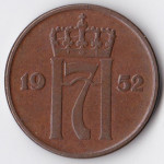 5 эре 1952 Норвегия - 5 ore 1952 Norway