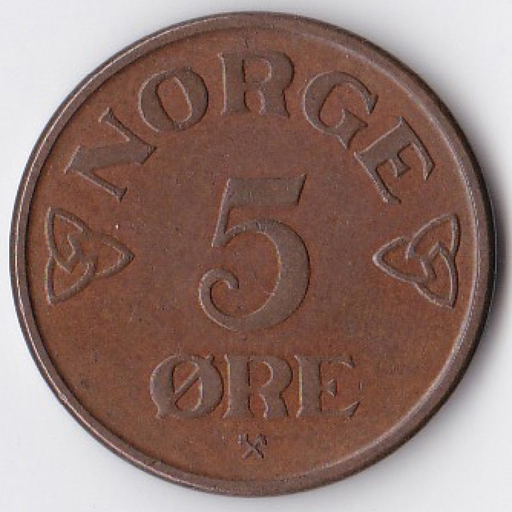 5 эре 1952 Норвегия - 5 ore 1952 Norway