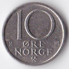 10 эре 1986 Норвегия - 10 ore 1986 Norway