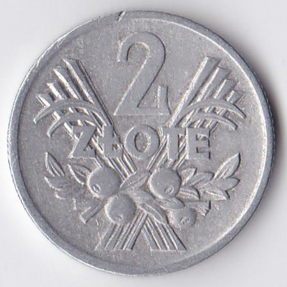 2 злотых 1974 Польша - 2 zlote 1974 Poland
