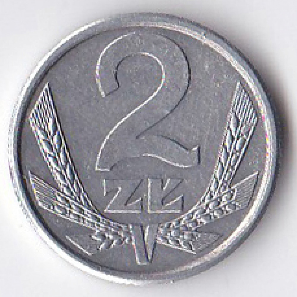 2 злотых 1989 Польша - 2 zlote 1989 Poland