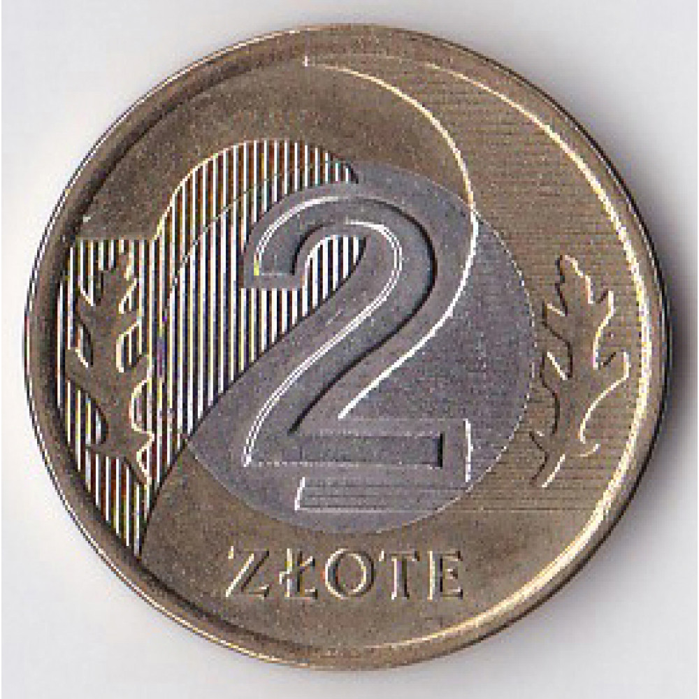 2 злотых 1995 Польша - 2 zlote 1995 Poland