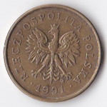 2 гроша 1991 Польша - 2 grosze 1991 Poland