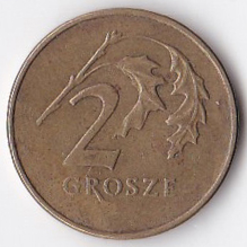 2 гроша 1991 Польша - 2 grosze 1991 Poland