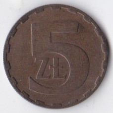 5 злотых 1982 Польша - 5 zlotych 1982 Poland